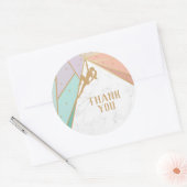 Rock Climbing Einladung Runder Aufkleber (Umschlag)