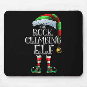 Rock Climbing Elf-Shirt passende Familie Rock Clim Mousepad