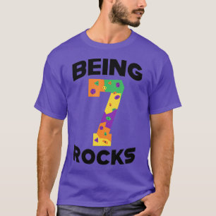 Rock Climbing Funny 7 Jahre alt 7. Geburtstagsgesc T-Shirt