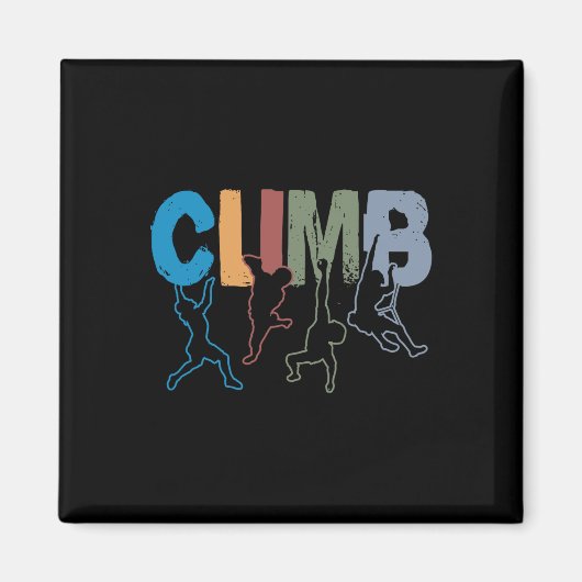 Rock Climbing Funny Bouldering Enthusiasts For Men Magnet (Vorne)