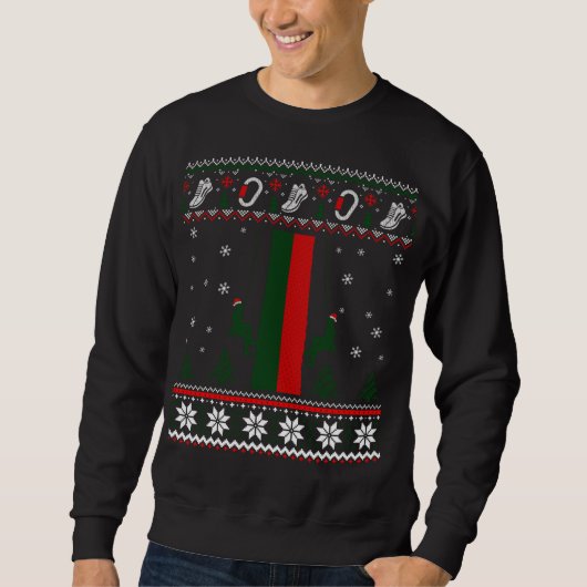 Rock Climbing Funny Christmas Weihnachten Weihnach Sweatshirt (Vorderseite)