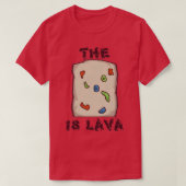 Rock Climbing Funny Floor ist Lava Climb T-Shirt (Design vorne)