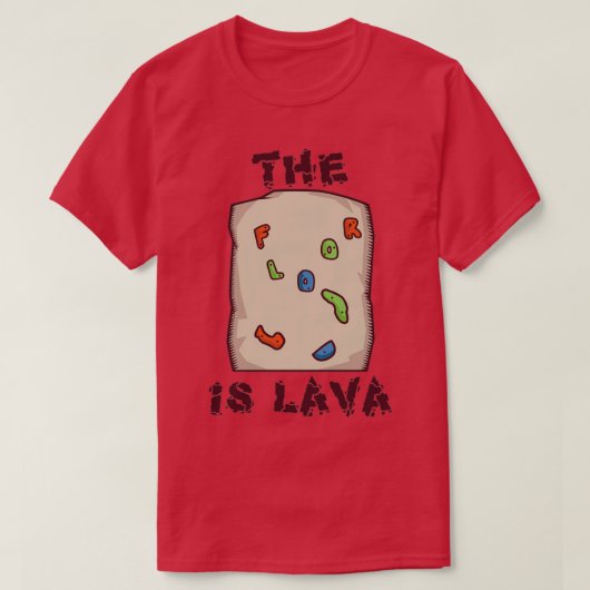 Rock Climbing Funny Floor ist Lava Climb T-Shirt (Design vorne)
