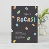 Rock Climbing Geburtstag Einladung (Stehend Vorderseite)