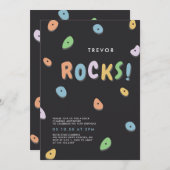 Rock Climbing Geburtstag Einladung (Vorne/Hinten)