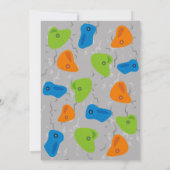 Rock Climbing Geburtstag Einladung (Rückseite)