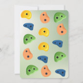 Rock Climbing Geburtstagsfeier Einladung "Rock's R (Rückseite)