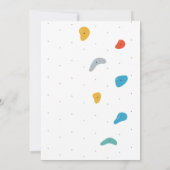 Rock Climbing Geburtstagsparty Einladung (Rückseite)