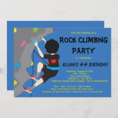 Rock Climbing Geburtstagsparty Einladungen (Vorne/Hinten)