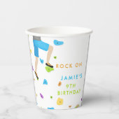 Rock Climbing Geburtstagsparty Pappbecher (Vorderseite)