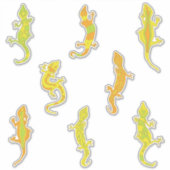 Rock Climbing Geckos. Aufkleber (Vorderseite)