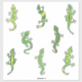 Rock Climbing Geckos. Aufkleber