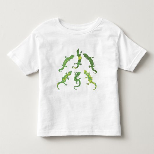 Rock Climbing Geckos. Kleinkind T-Shirt (Vorderseite)