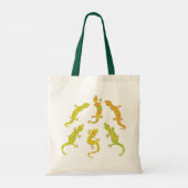 Rock Climbing Geckos - multicolor. Tragetasche (Rückseite)