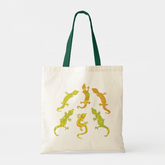 Rock Climbing Geckos - multicolor. Tragetasche (Rückseite)