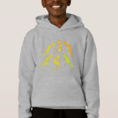 Rock Climbing Geckos - niedliche Kids-Eidechsen. Hoodie (Vorderseite)