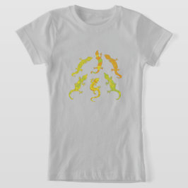 Rock Climbing Geckos. T-Shirt