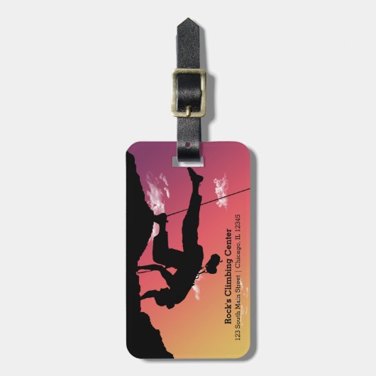 Rock Climbing Gepäckanhänger (Vorderseite vertikal)