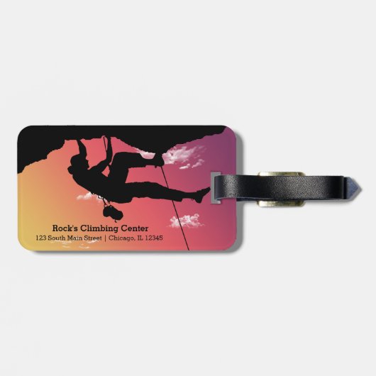 Rock Climbing Gepäckanhänger (Rückseite horizontal)