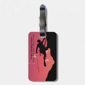 Rock Climbing Gepäckanhänger (Rückseite vertikal)