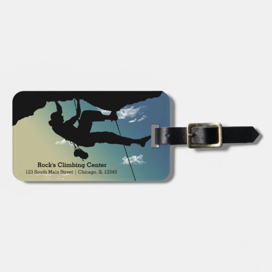 Rock Climbing Gepäckanhänger (Vorderseite horizontal)