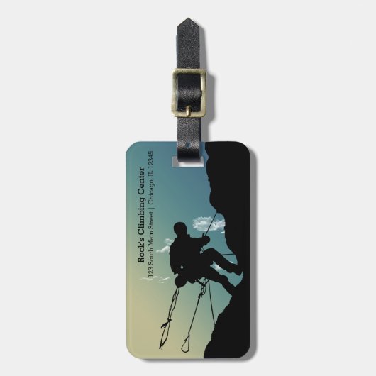 Rock Climbing Gepäckanhänger (Vorderseite vertikal)