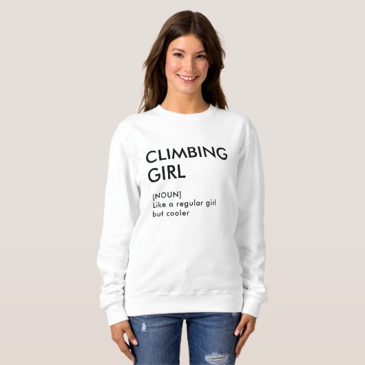 Rock Climbing Geschenk für sie Sweatshirt (Vorne ganz)