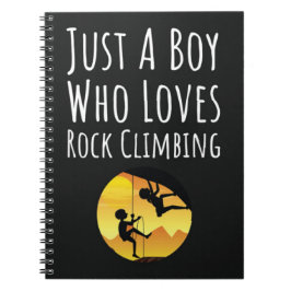 Rock Climbing Geschenke für Boy Climber für Kinder Notizblock