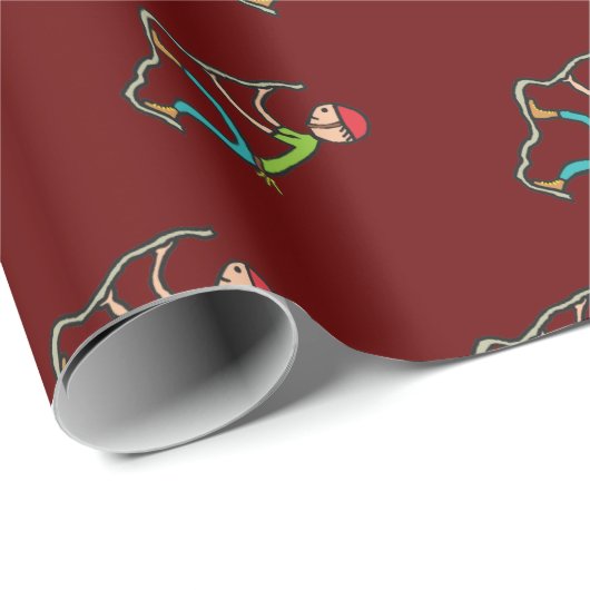 Rock Climbing Geschenkpapier (Rolleneckpunkt)