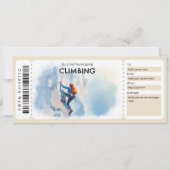 Rock Climbing Gift Certificate Einladung (Vorderseite)