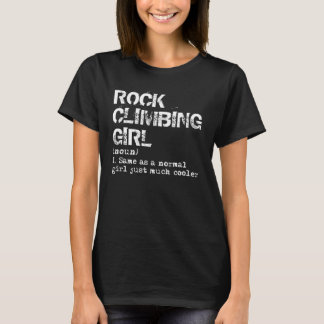 Rock Climbing Girl Definition T-Shirt