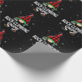 Rock Climbing Gnome Buffalo Plaid Matching Family Geschenkpapier (Ecke)