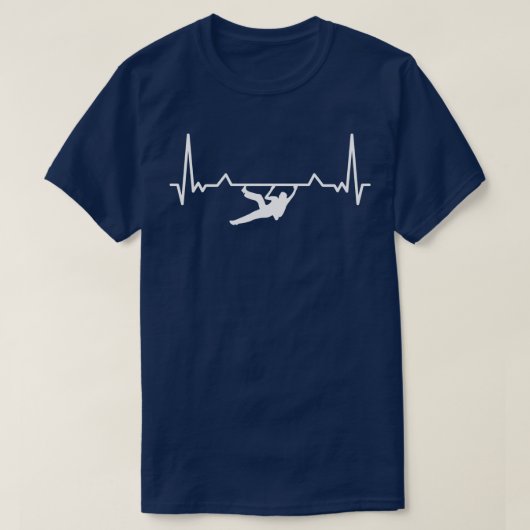 Rock Climbing Heartbeat 3 T-Shirt (Design vorne)