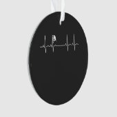 Rock Climbing Heartbeat Ornament (Vorderseite)