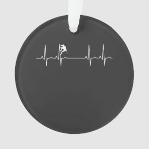 Rock Climbing Heartbeat Ornament