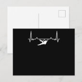 Rock Climbing Heartbeat Postkarte (Vorne/Hinten)
