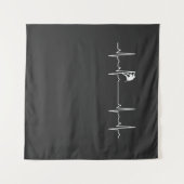 Rock Climbing Heartbeat Wandteppich (Vorderseite (Horizontal))