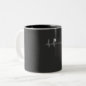 Rock Climbing Heartbeat Zweifarbige Tasse (Vorderseite Links)