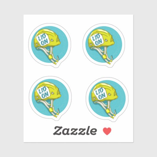 Rock Climbing Helmet Aufkleber (Blatt)