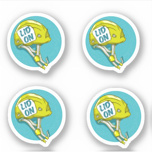 Rock Climbing Helmet Aufkleber (Vorderseite)