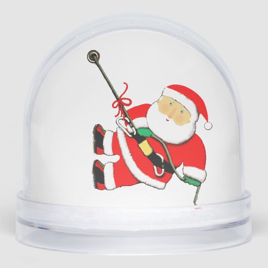 Rock Climbing Holiday Geschenk Schneekugeln (Vorderseite)