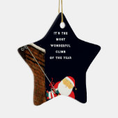 Rock Climbing Holiday Gift Keramik Ornament (Rechts)