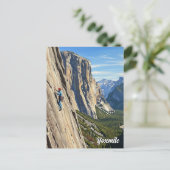 Rock Climbing im Yosemite Nationalpark Postkarte (Stehend Vorderseite)