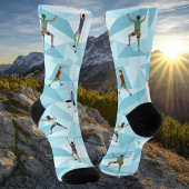 Rock Climbing in Blues Crew Socken