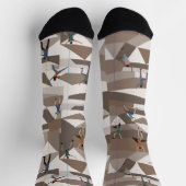 Rock Climbing in Browns Crew Socken (Oben)