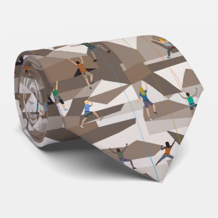 Rock Climbing in Browns Neck Tie Krawatte