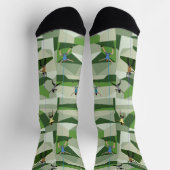 Rock Climbing in Greens Crew Socks Socken (Oben)
