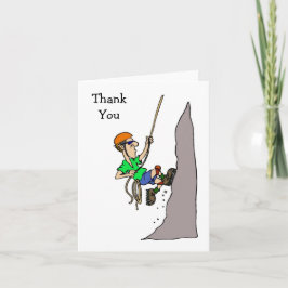 Rock Climbing-Karte Dankeskarte