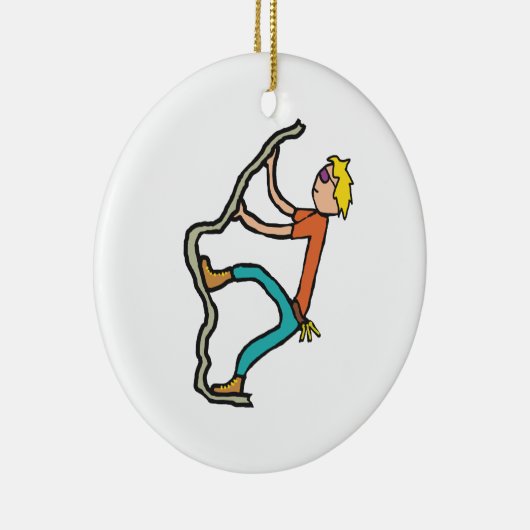 Rock Climbing Keramik Ornament (Rechts)