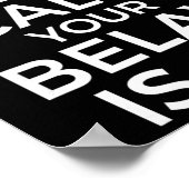 Rock Climbing Kletterer Grafik - Bleib ruhig Gurt Poster (Ecke)